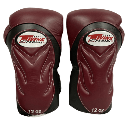 Twins Special Boxing Gloves BGVL6 Black Maroon - SUPER EXPORT SHOP