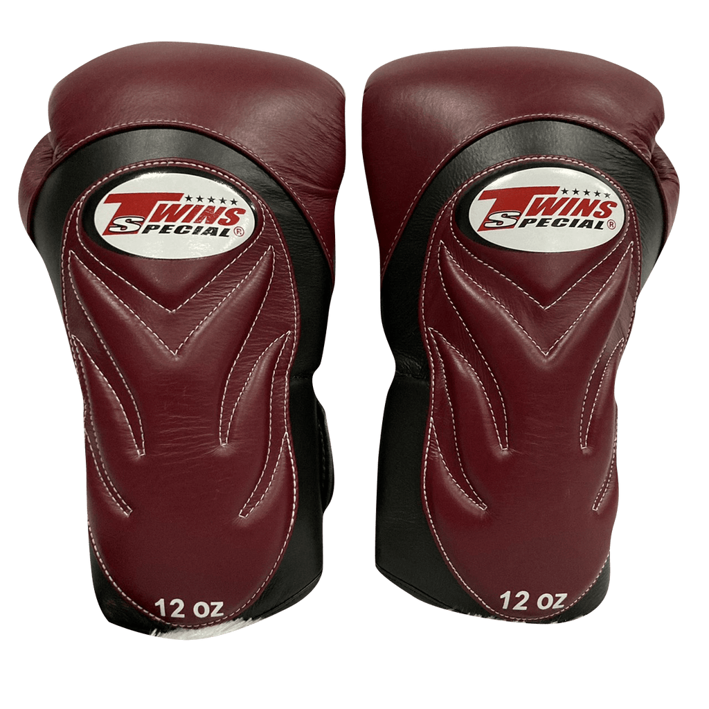 Twins Special Boxing Gloves BGVL6 Black Maroon - SUPER EXPORT SHOP