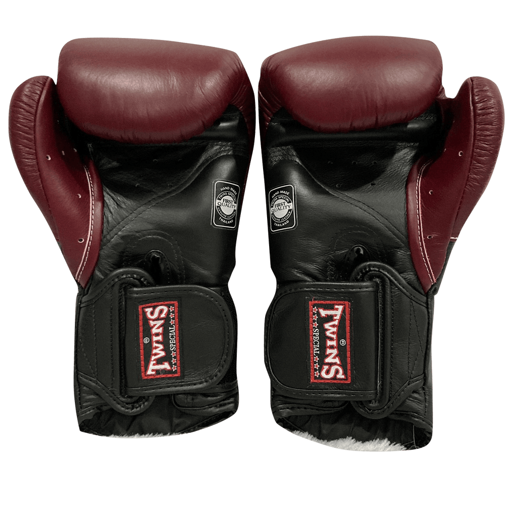 Twins Special Boxing Gloves BGVL6 Black Maroon - SUPER EXPORT SHOP