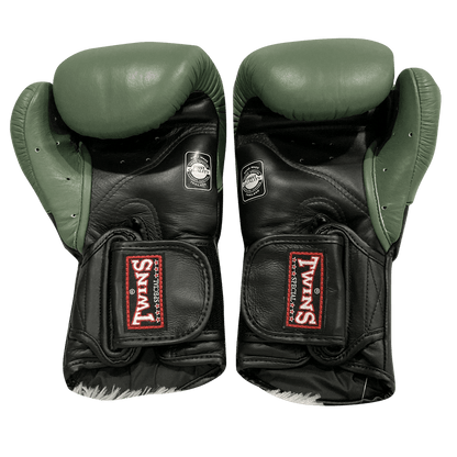 Twins Special Boxing Gloves BGVL6 Black Olive - SUPER EXPORT SHOP