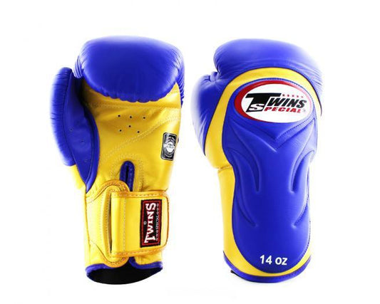 Twins Special BGVL6 Gold /blue Boxing Gloves
