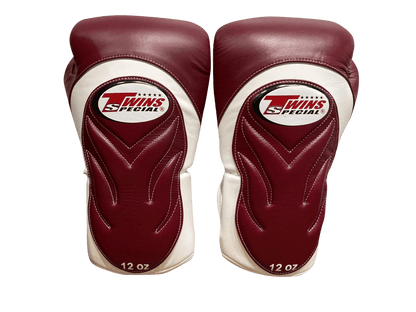 Twins Special BOXING GLOVES BGVL6 White Maroon - SUPER EXPORT SHOP