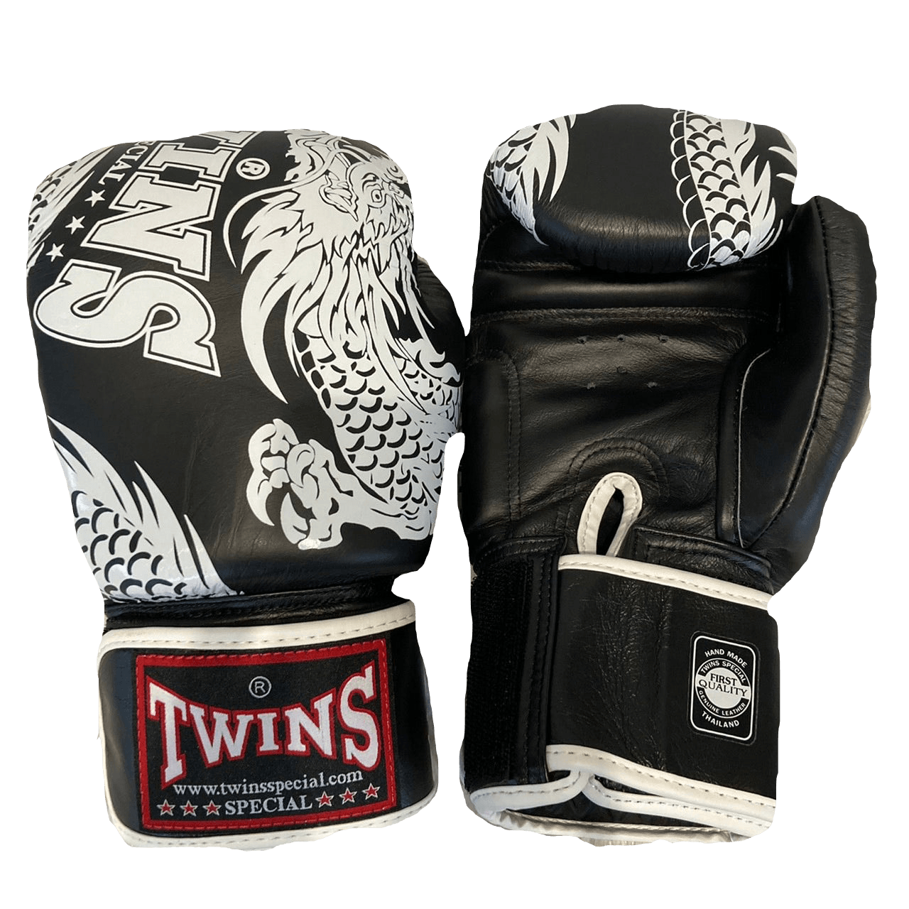 Twins Special BOXING GLOVES FBGVL3-49 BLACK/WHITE - SUPER EXPORT SHOP