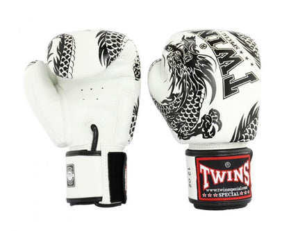 Twins Special Boxing Gloves FBGVL3-49 White/Black Twins Special