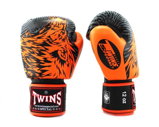 Twins Special BOXING GLOVES FBGVL3-50 ORANGE/BLACK - SUPER EXPORT SHOP