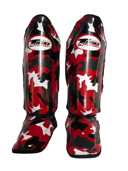 Twins Special SHINGUARDS FSGL-10 ARMY Red