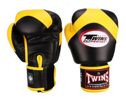 Twins Special Boxing Gloves BGVL13 Black Yellow - SUPER EXPORT SHOP