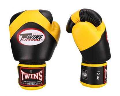 Twins Special BGVL13 Black Yellow Boxing Gloves