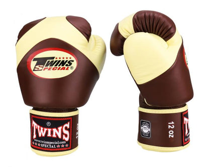 Twins Special Boxing Gloves BGVL13 Dark brown Vanilla - SUPER EXPORT SHOP