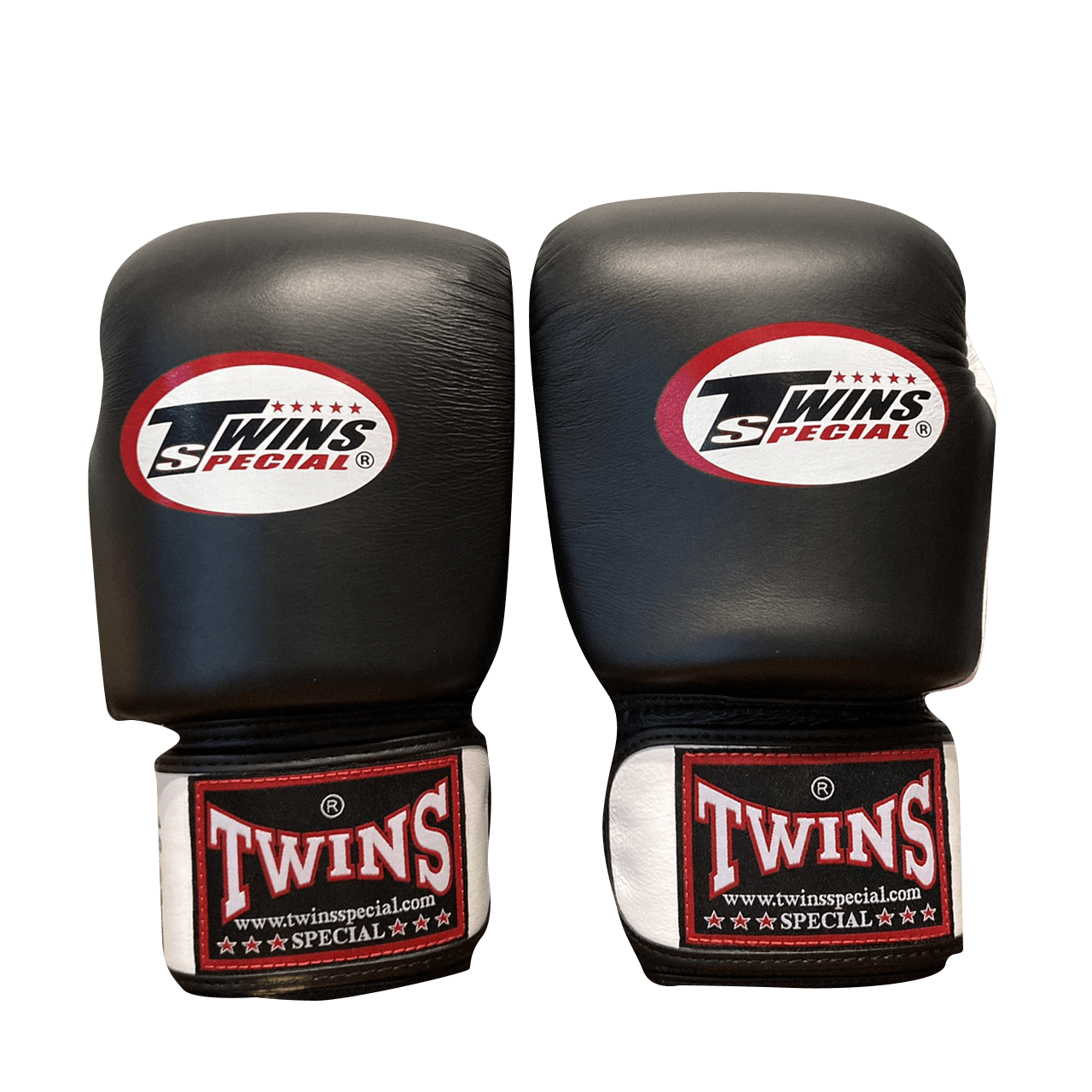 Twins Special Boxing Gloves BGVL3-2T Wh/Bk Black Front - SUPER EXPORT SHOP