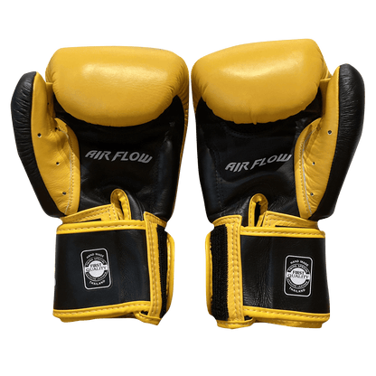 Twins Special Boxing Gloves BGVLA-2T Bk/Ye/Bk Yellow Front - SUPER EXPORT SHOP