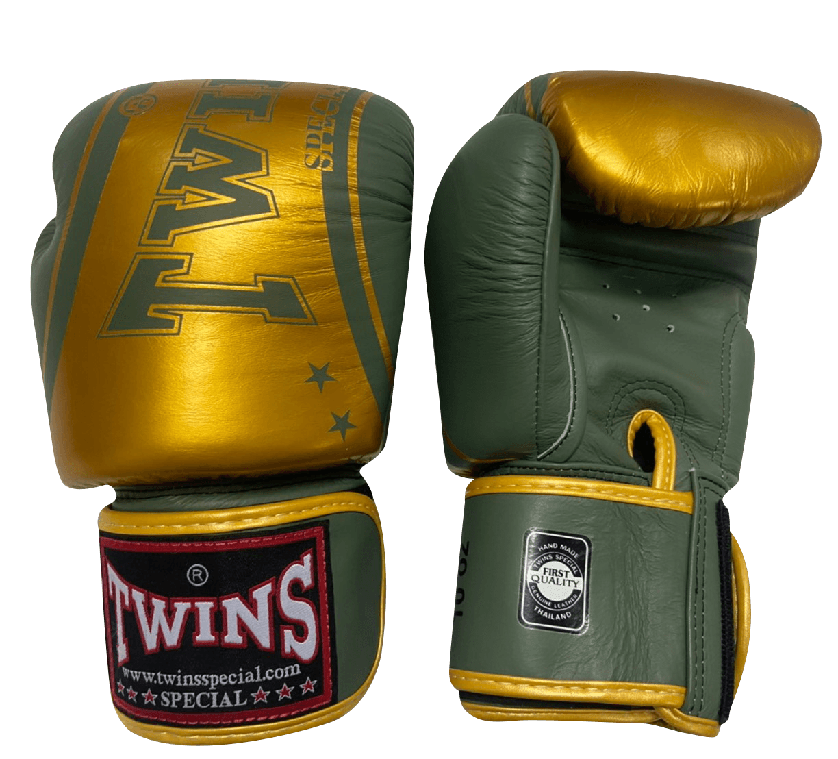Twins Special Boxing Gloves FBGVL3-TW4 Gold Olive - SUPER EXPORT SHOP