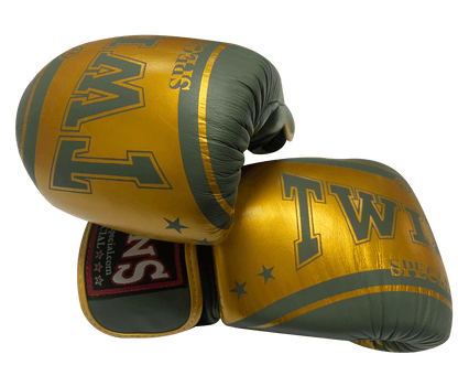 Twins Special Boxing Gloves FBGVL3-TW4 Gold Olive - SUPER EXPORT SHOP