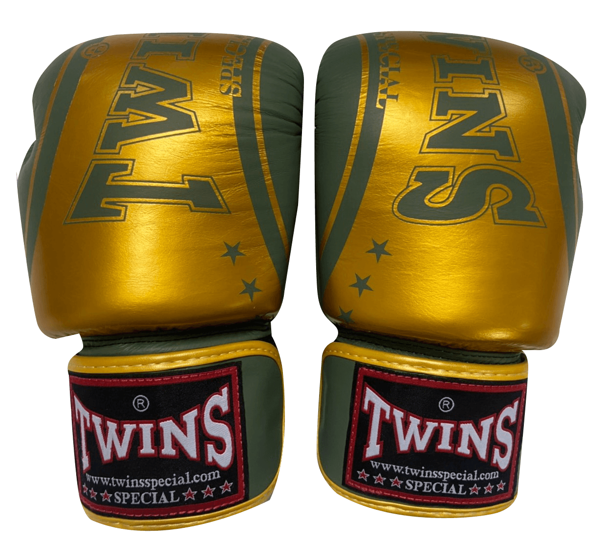 Twins Special Boxing Gloves FBGVL3-TW4 Gold Olive