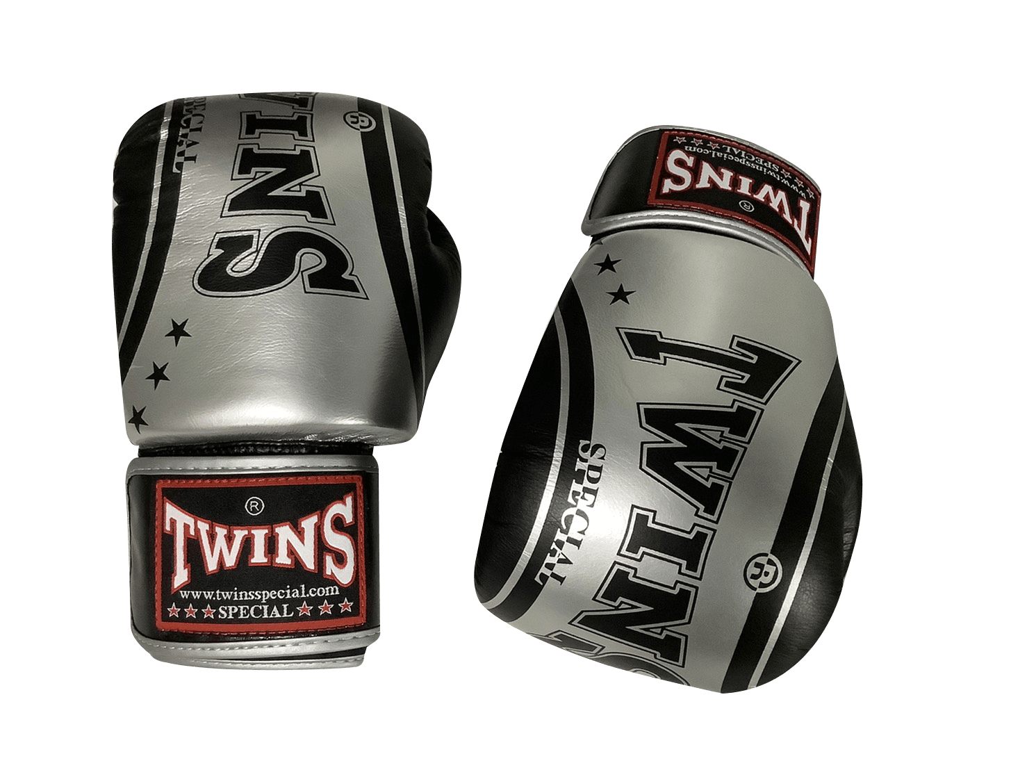 Twins Special BOXING GLOVES FBGVS3-TW6 SILVER/BLACK - SUPER EXPORT SHOP